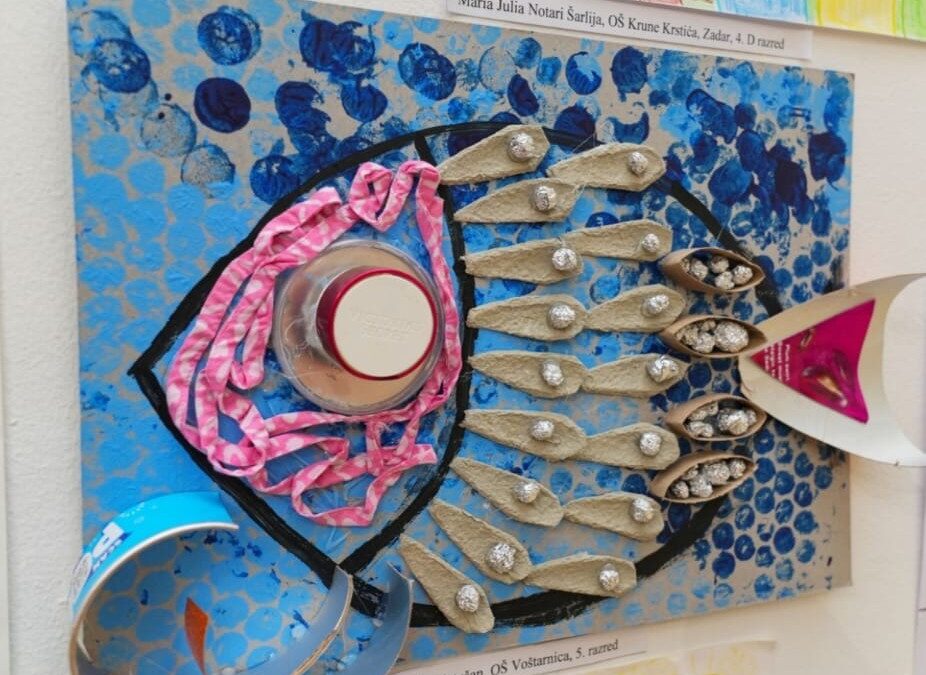 Učenik Boris Matušan sudjelovao na izložbi „Ovako ja recikliram“ u Providurovoj palači